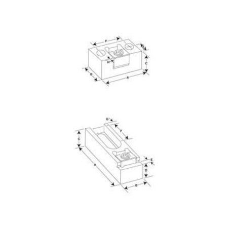 MITEE-BITE PRODUCTS LLC Mitee-Bite 56250 - Modular Pitbull® Clamps - Large Slotted 107" - Made In USA 56250